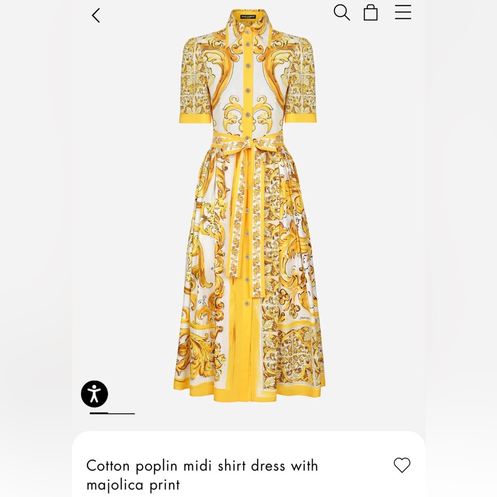 Dolce Inspired Mojolica Print Dress